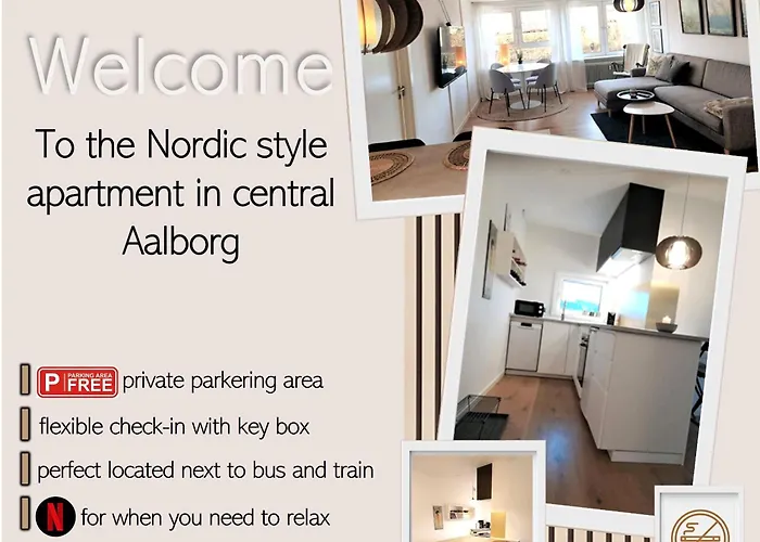Nordic Style Apartment In Central Aalborg
